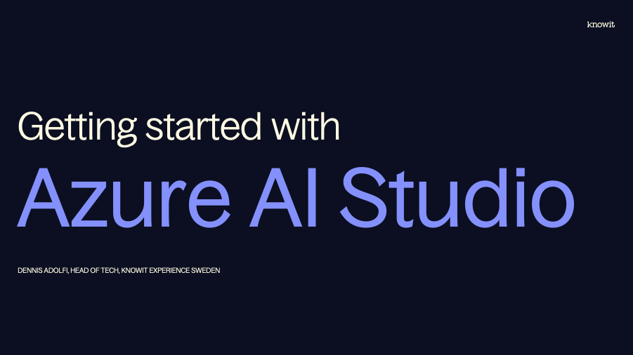 I hosted a Microsoft Community Lunch Session on Azure AI Studio