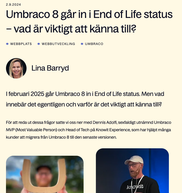 Umbraco 8 End-of-life: Why Upgrading from Umbraco 8 is Crucial!